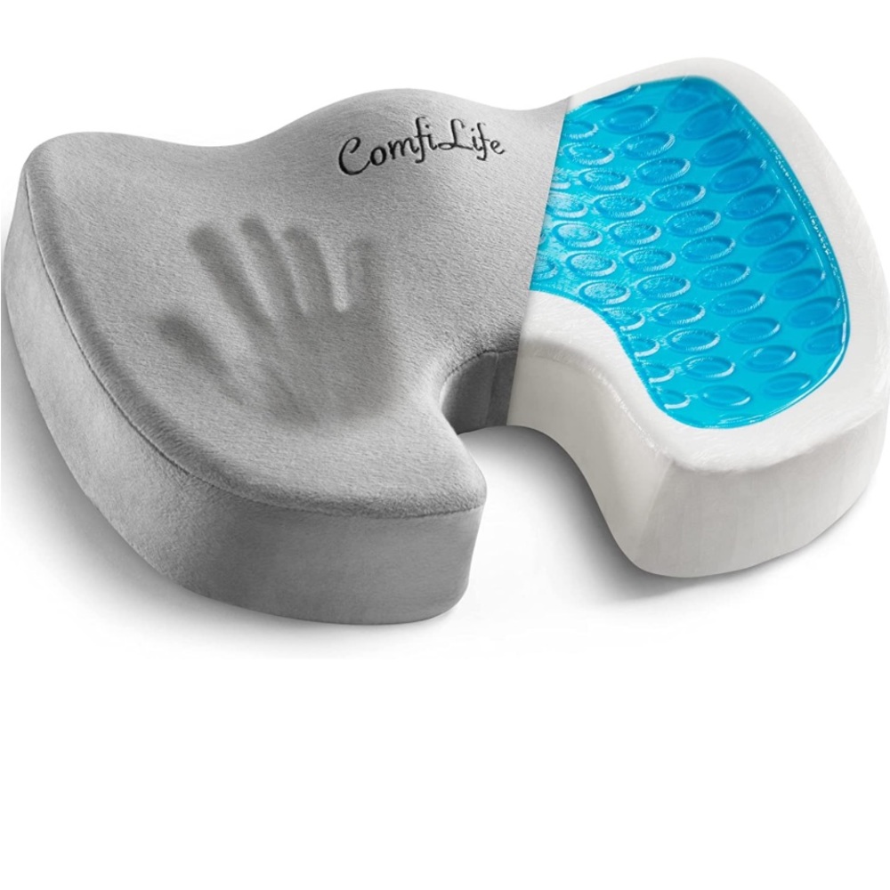NWT ComfiLife Gel Enhanced Memory Foam Coccyx Cushion Sciatica Back Pain Relief